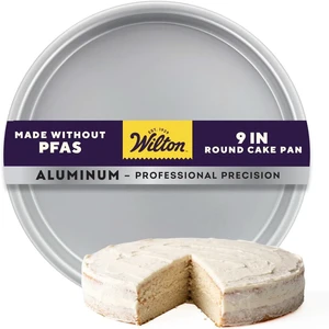 Wilton Aluminum Round Cake Pan Set, Made Without PFAS, 9 x 2 in Wilton Aluminum Round Cake Pan Set, Made Without PFAS, 9 x 2 in