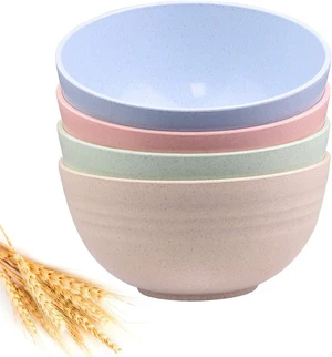 DUOLUV Unbreakable Cereal Bowls - Wheat Straw Fiber Lightweight Bowl Sets 4 - Dishwasher & Microwave Safe - for,Rice,Soup Bowls (24 OZ) DUOLUV Unbreakable Cereal Bowls - Wheat Straw Fiber Lightweight Bowl Sets 4 - Dishwasher & Microwave Safe - for,Rice,Soup Bowls (24 OZ)