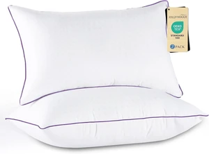 JOLLYVOGUE Firm Pillows Queen Size Set of 2, Supportive Bed Pillows with Oeko-Tex Certified Down Alternative Fill, Luxury Hotel Quality for Back, Stomach and Side Sleepers JOLLYVOGUE Firm Pillows Queen Size Set of 2, Supportive Bed Pillows with Oeko-Tex Certified Down Alternative Fill, Luxury Hotel Quality for Back, Stomach and Side Sleepers