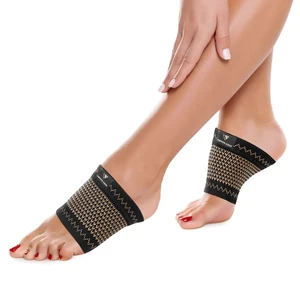 Copper Arch Support for Plantar Fasciitis. 2 Half Socks/Sleeve Compression Brace for Women and Men. Orthotics Feet Pain Aid Fit for Flat/High/Fallen Arches, Foot Care (Copper) Copper Arch Support for Plantar Fasciitis. 2 Half Socks/Sleeve Compression Brace for Women and Men. Orthotics Feet Pain Aid Fit for Flat/High/Fallen Arches, Foot Care (Copper)
