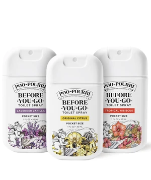Poo-Pourri Before-You-Go Pocket Toilet Spray, Spring Variety 1 Fl Oz 3 Pack Poo-Pourri Before-You-Go Pocket Toilet Spray, Spring Variety 1 Fl Oz 3 Pack