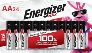 Energizer AA Batteries, MAX Double AA Battery Alkaline, 24 Count Energizer AA Batteries, MAX Double AA Battery Alkaline, 24 Count