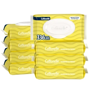 Cottonelle Summer Fresh Scented Flushable Wipes, 8 Packs, 42 Wipes per Pack Cottonelle Summer Fresh Scented Flushable Wipes, 8 Packs, 42 Wipes per Pack
