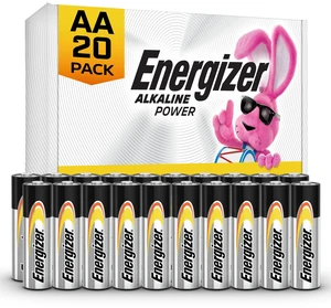 Energizer Alkaline Power AA Batteries (20 Pack), Double A Long-Lasting Alkaline Batteries Energizer Alkaline Power AA Batteries (20 Pack), Double A Long-Lasting Alkaline Batteries