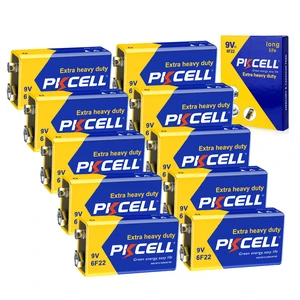 PKCELL 9V Batteries 10 Pack 9 Volt Battery for Smoke Alarms PKCELL 9V Batteries 10 Pack 9 Volt Battery for Smoke Alarms