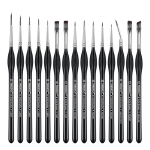 PANDAFLY Detail Paint Brushes Set for Fine Detailing & Art Painting, 15pcs PANDAFLY Detail Paint Brushes Set for Fine Detailing & Art Painting, 15pcs