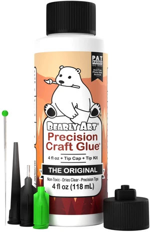 Bearly Art Precision Craft Glue Original 4 fl oz with Tip Kit Archival Bearly Art Precision Craft Glue Original 4 fl oz with Tip Kit Archival
