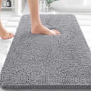 OLANLY Bathroom Rugs 30x20, Extra Soft Absorbent Chenille Bath Rugs OLANLY Bathroom Rugs 30x20, Extra Soft Absorbent Chenille Bath Rugs