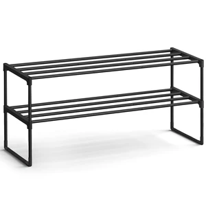 SONGMICS Shoe Rack, 2-Tier Shoe Organizer, Metal Storage Shelf SONGMICS Shoe Rack, 2-Tier Shoe Organizer, Metal Storage Shelf