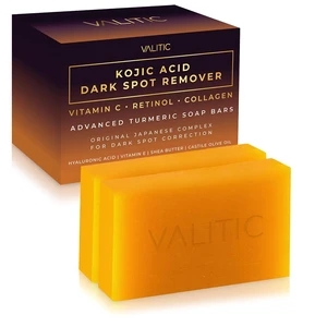 VALITIC Kojic Acid Dark Spot Remover Soap Bars with Turmeric, 2 Pack VALITIC Kojic Acid Dark Spot Remover Soap Bars with Turmeric, 2 Pack