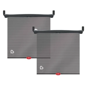 Munchkin Brica Sun Safety Car Window Shade with Heat Alert, Blocks UVA/UVB Rays, 2 Pack, Black Munchkin Brica Sun Safety Car Window Shade with Heat Alert, Blocks UVA/UVB Rays, 2 Pack, Black
