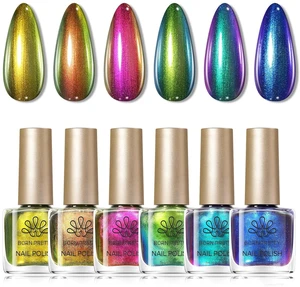 Born Pretty Chameleon Nail Polish Set 6 Colors Chrome Holographic Metallic Born Pretty Chameleon Nail Polish Set 6 Colors Chrome Holographic Metallic