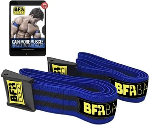 BFR BANDS PRO Blood Flow Restriction Bands for Arms, Legs & Glutes Occlusion Training, Help Gain Muscle Without Heavy Weight Lifting, Quick-Release Strong Elastic Strap for Men & Women BFR BANDS PRO Blood Flow Restriction Bands for Arms, Legs & Glutes Occlusion Training, Help Gain Muscle Without Heavy Weight Lifting, Quick-Release Strong Elastic Strap for Men & Women