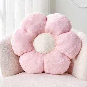 Kcvvcr Pink Flower Pillow, Cute Decorative Flower Shaped Throw Pillow with Faux Rabbit Fur, 14.9" Soft Flower Plush Throw Pillow Floor Pillows Room Décor for Bedroom Living Room Kcvvcr Pink Flower Pillow, Cute Decorative Flower Shaped Throw Pillow with Faux Rabbit Fur, 14.9" Soft Flower Plush Throw Pillow Floor Pillows Room Décor for Bedroom Living Room