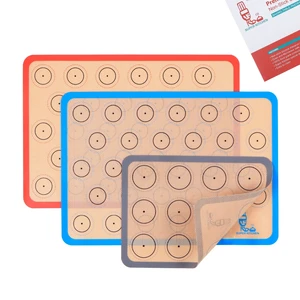 Silicone Baking Mat Macaron Set of 3-2 Half Sheet Liners 1 Quarter Sheet Silicone Baking Mat Macaron Set of 3-2 Half Sheet Liners 1 Quarter Sheet