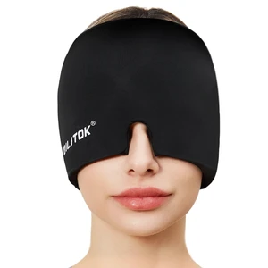 Migraine Headache Relief Cap, Gel Ice Head Wrap, Hot and Cold Therapy, Headache Eyes Mask for Sinus, Puffy Eyes, Tension and Stress Relief (Black) Migraine Headache Relief Cap, Gel Ice Head Wrap, Hot and Cold Therapy, Headache Eyes Mask for Sinus, Puffy Eyes, Tension and Stress Relief (Black)