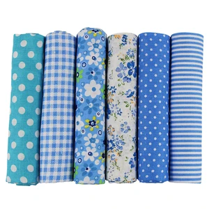 UOOOM 6pcs 50 x 50cm Patchwork Cotton Fabric DIY Handmade Sewing Quilting Fabric Different Designs (Tone-Blue) UOOOM 6pcs 50 x 50cm Patchwork Cotton Fabric DIY Handmade Sewing Quilting Fabric Different Designs (Tone-Blue)