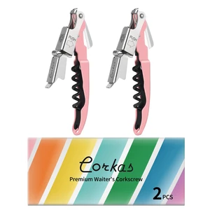 CORKAS Wine Key - 2Pack Handcrafted Professional Waiters Corkscrew, Compact Heavy Duty Wine Opener with Double Hinged, Foil Cutter and Bottle Opener, Birthday Gifts for Severs, Sommelier, Bartenders CORKAS Wine Key - 2Pack Handcrafted Professional Waiters Corkscrew, Compact Heavy Duty Wine Opener with Double Hinged, Foil Cutter and Bottle Opener, Birthday Gifts for Severs, Sommelier, Bartenders