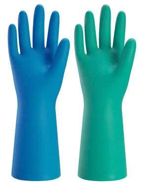 Bamllum 2 Pairs Reusable Kitchen Gloves for Washing Dishes - Nitrile Rubber Dishwashing Gloves, Reusable Household Cleaning Gloves, Flexible Durable & Non-Slip (Large, Green+Blue) Bamllum 2 Pairs Reusable Kitchen Gloves for Washing Dishes - Nitrile Rubber Dishwashing Gloves, Reusable Household Cleaning Gloves, Flexible Durable & Non-Slip (Large, Green+Blue)