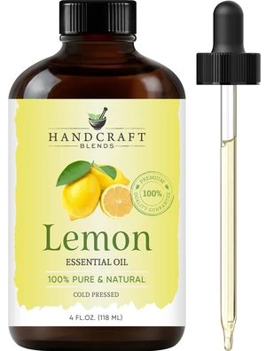 Handcraft Blends Lemon Essential Oil - Huge 4 Fl Oz Handcraft Blends Lemon Essential Oil - Huge 4 Fl Oz