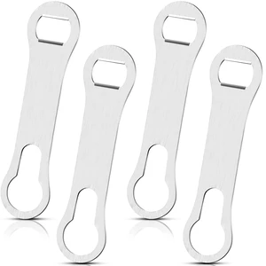Remerry Bottle Opener Spout Remover Flat Bar Key, Sliver, 4 Pcs Remerry Bottle Opener Spout Remover Flat Bar Key, Sliver, 4 Pcs