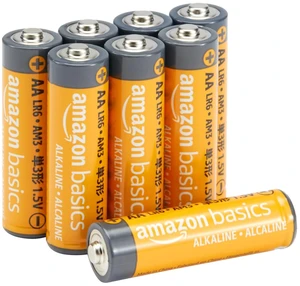 Amazon Basics 8-Pack AA Alkaline High-Performance Batteries, 1.5 Volt, 10-Year Shelf Life, Long-lasting Power Amazon Basics 8-Pack AA Alkaline High-Performance Batteries, 1.5 Volt, 10-Year Shelf Life, Long-lasting Power