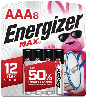 Energizer MAX AAA Batteries (8 Pack), Triple A Alkaline Batteries Energizer MAX AAA Batteries (8 Pack), Triple A Alkaline Batteries
