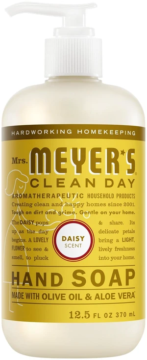 MRS. MEYER'S CLEAN DAY Hand Soap, Daisy Scent, 12.5 Fl Oz Bottle MRS. MEYER'S CLEAN DAY Hand Soap, Daisy Scent, 12.5 Fl Oz Bottle