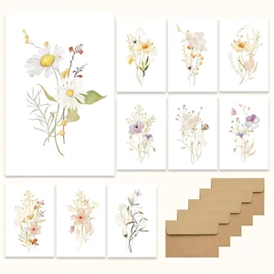 WEIZHEN Blank Greeting Cards 4x6, 20 Count, Elegant Floral Design with Matching Peel Sealed Rustic Envelope WEIZHEN Blank Greeting Cards 4x6, 20 Count, Elegant Floral Design with Matching Peel Sealed Rustic Envelope