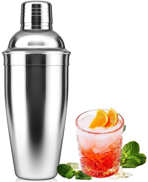Cocktail Shaker with Built-in Strainer, Drink Mixer for Margaritas, Beginner Friendly Bar Utensil Tool (Sliver-01) Cocktail Shaker with Built-in Strainer, Drink Mixer for Margaritas, Beginner Friendly Bar Utensil Tool (Sliver-01)