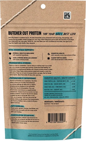 Vital Essentials Freeze Dried Dog Treats, Beef Liver, 2.1 oz Bag Vital Essentials Freeze Dried Dog Treats, Beef Liver, 2.1 oz Bag