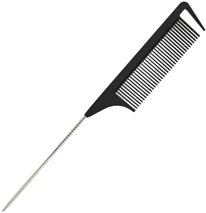 Yumflan Hair Comb, Rat Tail Comb for Braiding Hair, Fine Tooth Hair Comb with Stainless Steel Pintail for Sectioning, Parting and Styling - Black Yumflan Hair Comb, Rat Tail Comb for Braiding Hair, Fine Tooth Hair Comb with Stainless Steel Pintail for Sectioning, Parting and Styling - Black