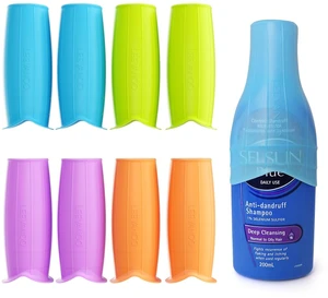 8 Pcs Silicone Bottle Covers for Travel, Leak-Proof Elastic Sleeves for Shampoo & Toiletries, Multi-Size Fit for Standard & Travel Size Bottles, Cruise & Airplane Essentials for Women & Men 8 Pcs Silicone Bottle Covers for Travel, Leak-Proof Elastic Sleeves for Shampoo & Toiletries, Multi-Size Fit for Standard & Travel Size Bottles, Cruise & Airplane Essentials for Women & Men