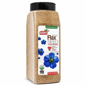 Badia Organic Ground Flax Seed, 16 oz Fiber & Omega-3 Non-GMO Superfood Badia Organic Ground Flax Seed, 16 oz Fiber & Omega-3 Non-GMO Superfood