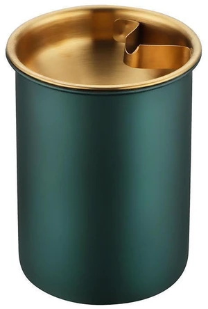 Green Cylinder Ashtray, 3.5 Inch x 3 Inch Stainless Steel Ashtray for Smoking in Car, Office and Home (Green) Green Cylinder Ashtray, 3.5 Inch x 3 Inch Stainless Steel Ashtray for Smoking in Car, Office and Home (Green)