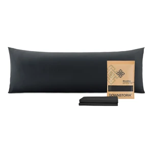 DOWNSTORIA Body Pillow Cover, Ultra Soft Microfiber Long Pillowcase, Envelope Closure Large Pillow Cases 20x54 inch (Black) DOWNSTORIA Body Pillow Cover, Ultra Soft Microfiber Long Pillowcase, Envelope Closure Large Pillow Cases 20x54 inch (Black)