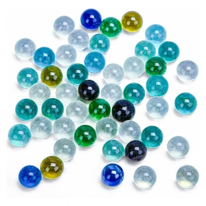 POPLAY 50 PCS Marbles Bulk with Whistle, 0.56 Inch Glass Marbles for Kids POPLAY 50 PCS Marbles Bulk with Whistle, 0.56 Inch Glass Marbles for Kids