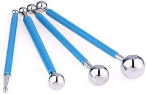 4 x Fondant Cake Decorating Clay Flower Sugarcraft Ball Model DIY Tool 8 Sizes (Blue) 4 x Fondant Cake Decorating Clay Flower Sugarcraft Ball Model DIY Tool 8 Sizes (Blue)