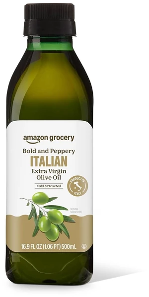 Amazon Grocery, Italian Extra Virgin Olive Oil, First Cold Pressed, 16.9 Fl Oz Amazon Grocery, Italian Extra Virgin Olive Oil, First Cold Pressed, 16.9 Fl Oz