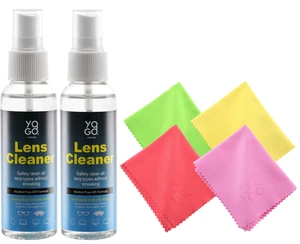 Lens Cleaner Spray 2 Eyeglass Cleaner Bottels, with 4 Microfiber Cloths Kit Ammonia and Streak Free Safe for Eyewear and Electronics Lens Cleaner Spray 2 Eyeglass Cleaner Bottels, with 4 Microfiber Cloths Kit Ammonia and Streak Free Safe for Eyewear and Electronics