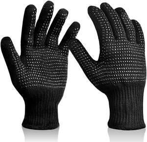 Sopito Heat Resistant Gloves for Hair Styling, Silicone Bump, 2Pcs Black Sopito Heat Resistant Gloves for Hair Styling, Silicone Bump, 2Pcs Black