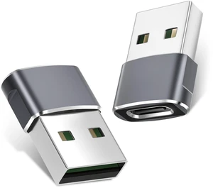 Basesailor USB to USB C Adapter,Type C Female to USBA Male Converter 2P Basesailor USB to USB C Adapter,Type C Female to USBA Male Converter 2P