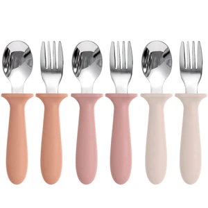 Eascrozn Toddler Spoons and Forks Set, 6 Pack Kids Silverware Set, BPA Free Eascrozn Toddler Spoons and Forks Set, 6 Pack Kids Silverware Set, BPA Free