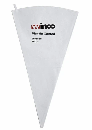 Winco PBC-24 Pastry Bag Cotton with Plastic Coating, 24-Inch,White,Medium Winco PBC-24 Pastry Bag Cotton with Plastic Coating, 24-Inch,White,Medium