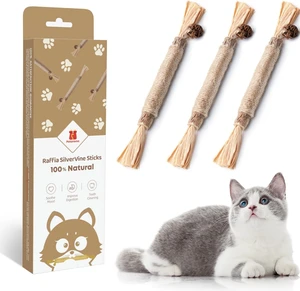 Potaroma 3 Pack Natural Silvervine Sticks Cat Toys, Catmint Silvervine Blend Sticks, Catnip Kittens Chew Toys Teeth Cleaning, Matatabi Dental Care Cat Treat Edible Kitty Lick Toys, Package May Vary Potaroma 3 Pack Natural Silvervine Sticks Cat Toys, Catmint Silvervine Blend Sticks, Catnip Kittens Chew Toys Teeth Cleaning, Matatabi Dental Care Cat Treat Edible Kitty Lick Toys, Package May Vary