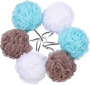 Bath Loofah Shower Sponge Pouf Body Scrubber Exfoliator Scrubber Ball (Set of 6) Bath Loofah Shower Sponge Pouf Body Scrubber Exfoliator Scrubber Ball (Set of 6)