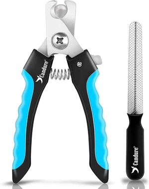 Candure Dog Nail Clippers and Trimmer with Safety Guard to Avoid Over-Cutting Toe Nails, Professional Grooming Pet Nail Clipper with Nail File for Small, Medium & Large Breeds Candure Dog Nail Clippers and Trimmer with Safety Guard to Avoid Over-Cutting Toe Nails, Professional Grooming Pet Nail Clipper with Nail File for Small, Medium & Large Breeds