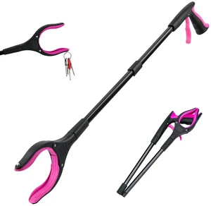 32" Grabber Reacher Tool, 360° Rotating Head, Wide Jaw, Foldable Reacher Grabber Pickup Tool,Anti-Slip Rotating Jaw with Magnet, 4" Wide Claw Opening Grabbers for Seniors (Purple) 32" Grabber Reacher Tool, 360° Rotating Head, Wide Jaw, Foldable Reacher Grabber Pickup Tool,Anti-Slip Rotating Jaw with Magnet, 4" Wide Claw Opening Grabbers for Seniors (Purple)