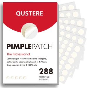 QUSTERE Pimple Patches for Face, Hydrocolloid Acne Patches, Cute Round Shape Zit Covers, Spot Stickers with Tea Tree, Salicylic Acid & Cica Oil| 2 Sizes (9mm, 12mm) |288 Count QUSTERE Pimple Patches for Face, Hydrocolloid Acne Patches, Cute Round Shape Zit Covers, Spot Stickers with Tea Tree, Salicylic Acid & Cica Oil| 2 Sizes (9mm, 12mm) |288 Count