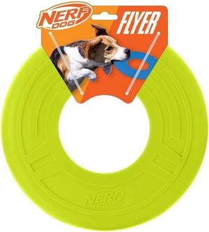Nerf Dog Atomic Flyer Outdoor Dog Toy, 10 Inch Flying Disc Dog Fetch Toy, Rubber Dog Toy for Medium Dogs and Large Dogs, Green Nerf Dog Atomic Flyer Outdoor Dog Toy, 10 Inch Flying Disc Dog Fetch Toy, Rubber Dog Toy for Medium Dogs and Large Dogs, Green
